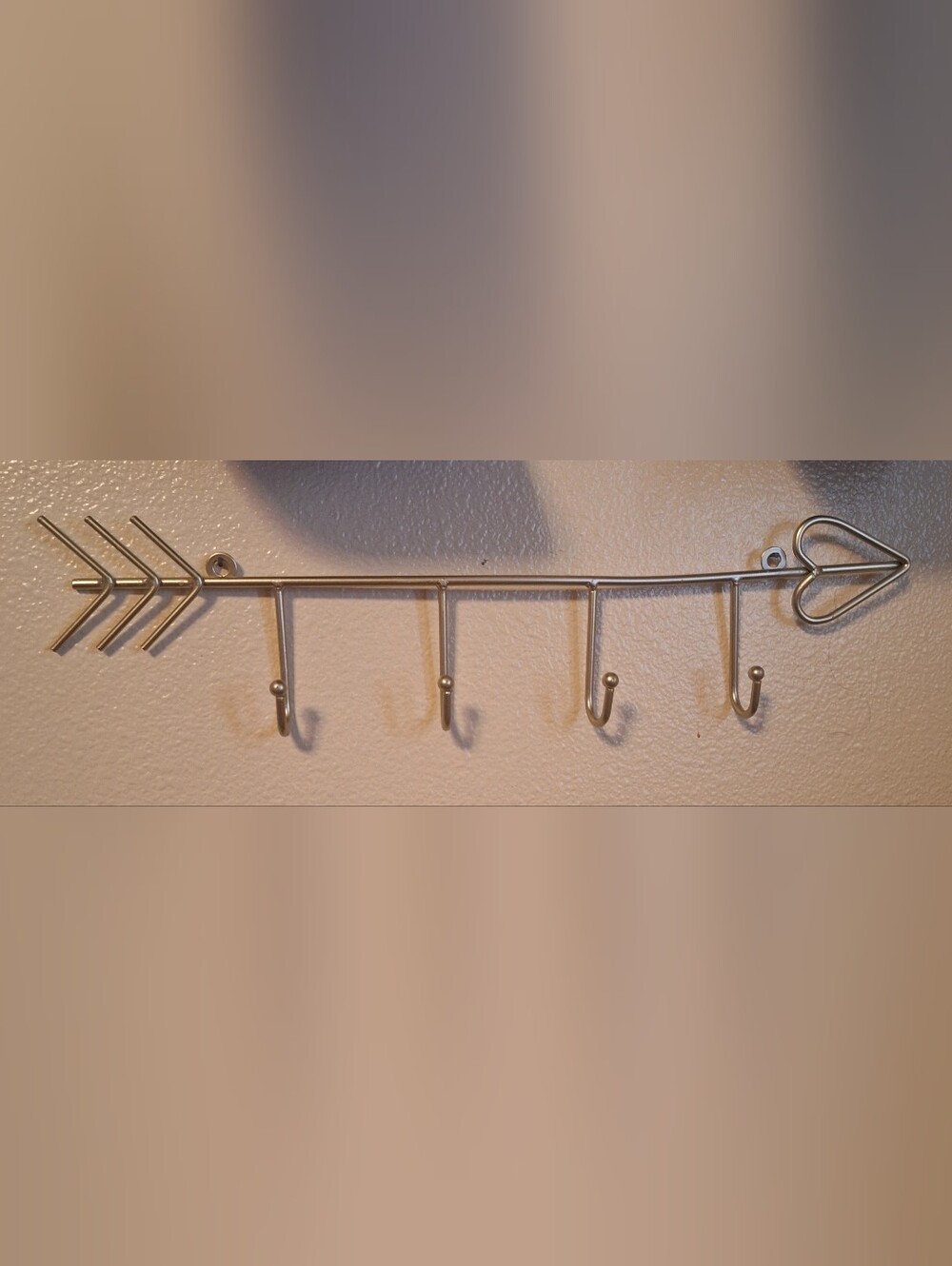 Arrow Heart For Hook Wall Rack